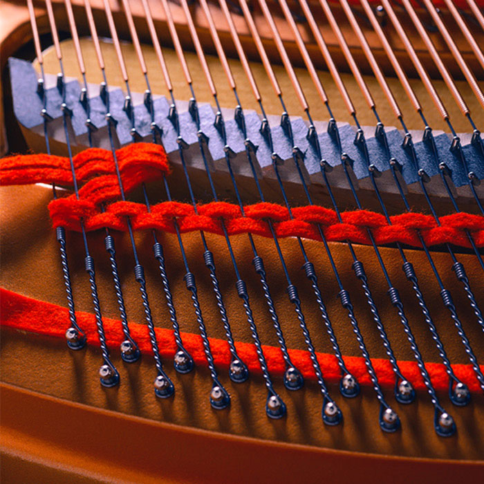 piano stringing frequency