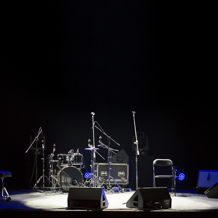 Empty stage at concer
